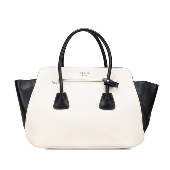 Prada Handbags - PRADA Black Leather Tote Bag